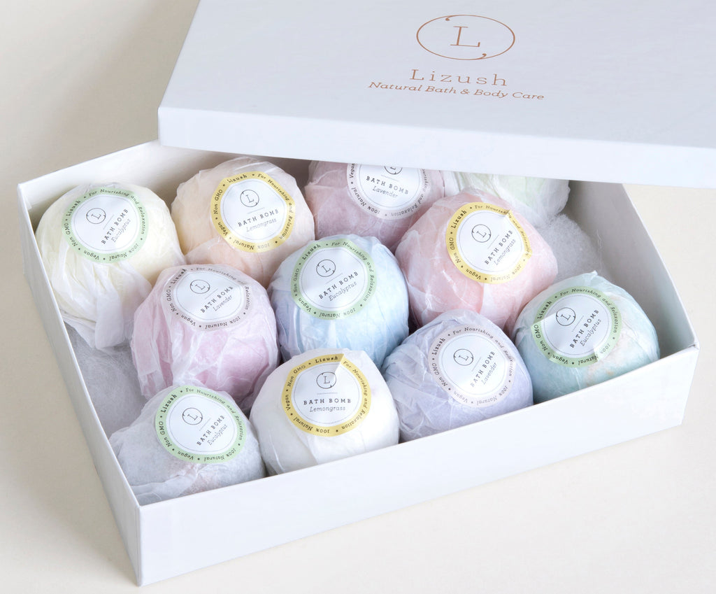 11 Bath Bombs Gift Box +  one Free Bomb to make 12 !!-3